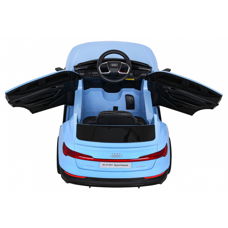 Vienvietīgs elektromobilis, Audi E-Tron Sportback,  zils