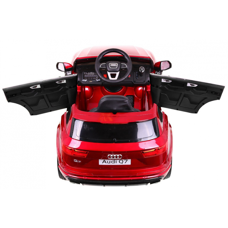 Audi Q7 vienvietīgs elektromobilis, sarkans