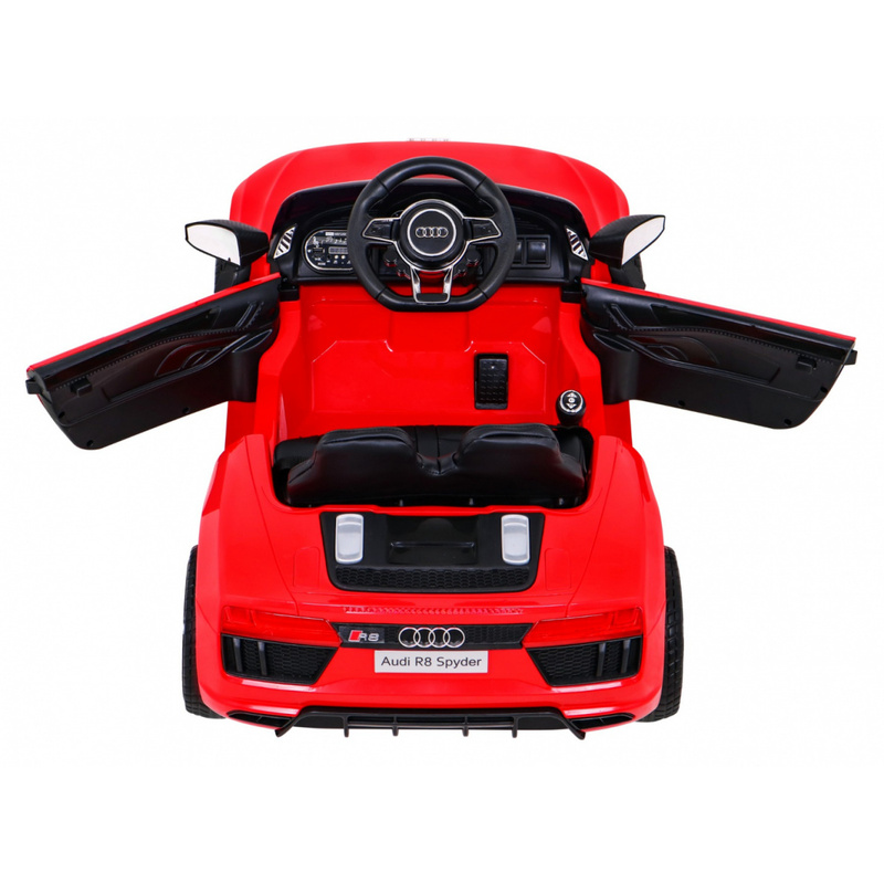 Audi R8 vienvietīgs elektromobilis bērniem, sarkans