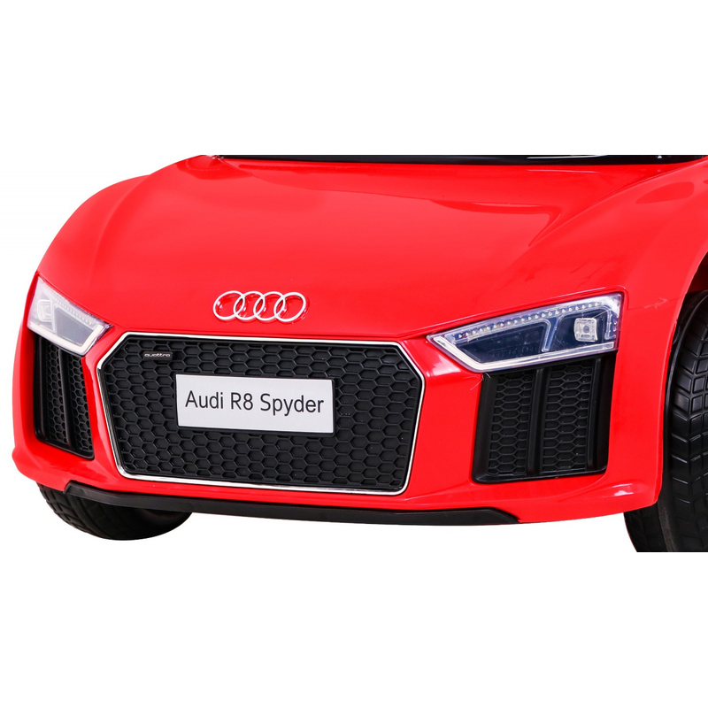 Audi R8 vienvietīgs elektromobilis bērniem, sarkans