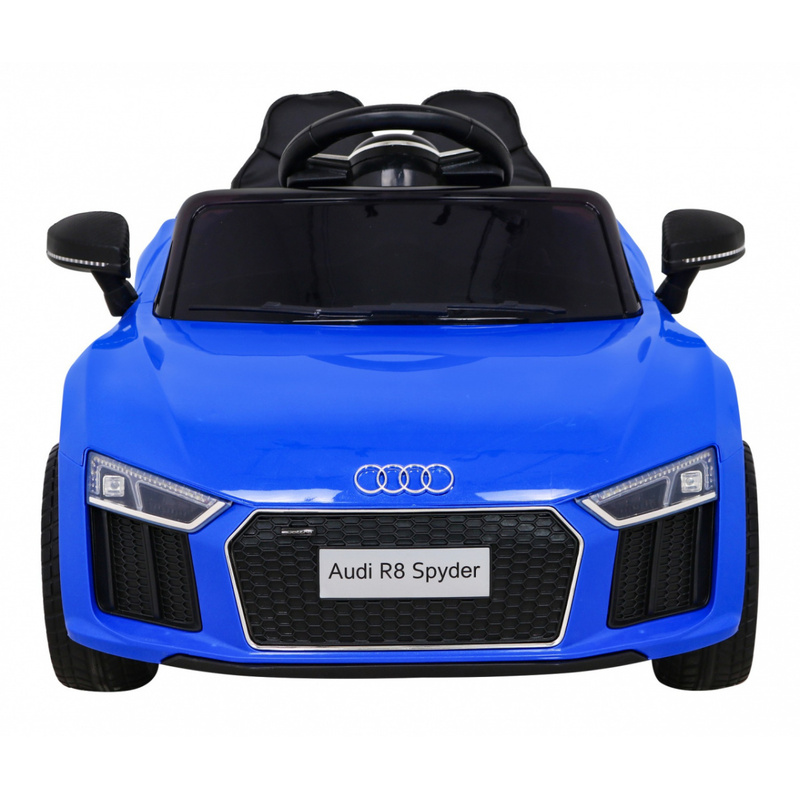 Audi R8 vienvietīgs elektromobilis, zils