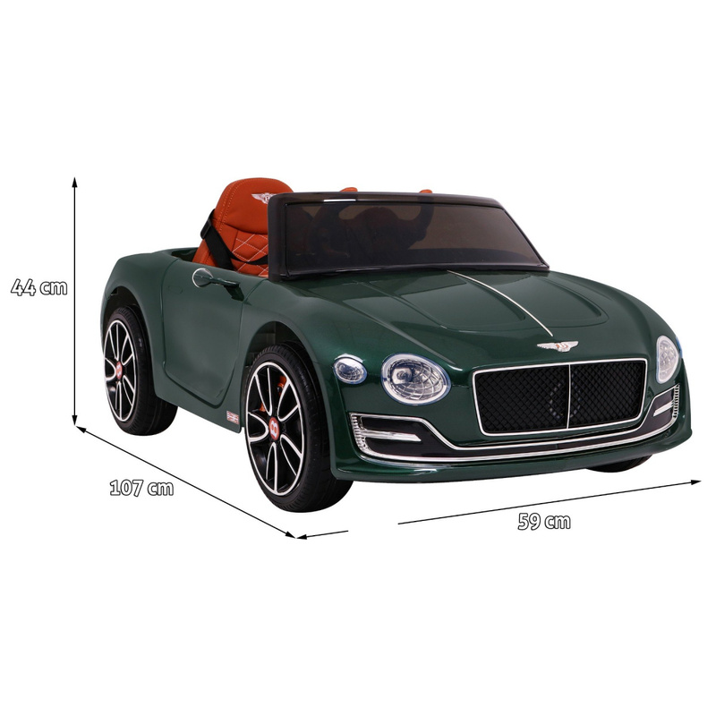 Bērnu elektromobilis "Bentley EXP12", zaļš - lakots