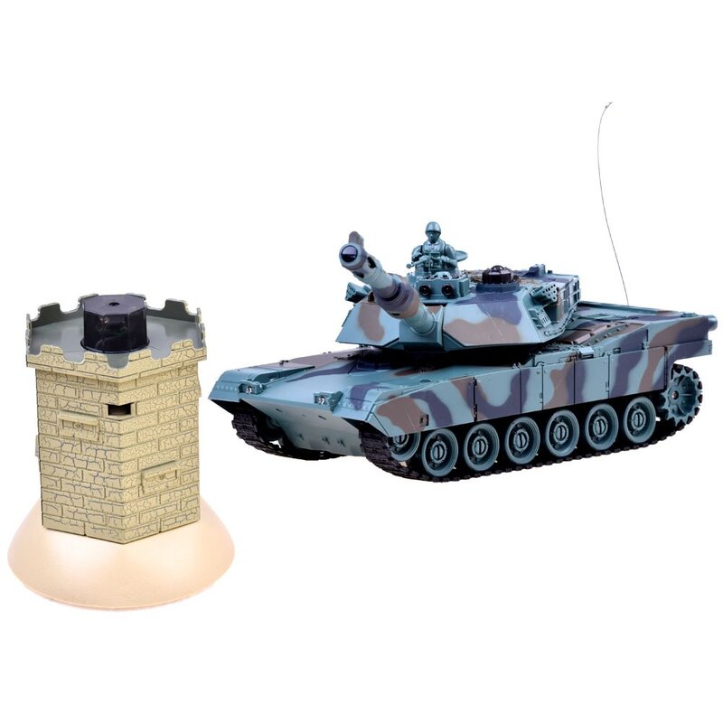 Militārais tanks ar bunkuru