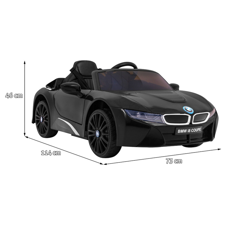 BMW I8 LIFT vienvietīgs elektromobilis, melns