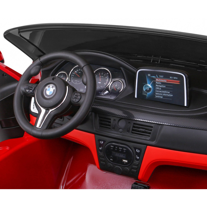 BMW X6M XXL, elektromobilis bērniem, sarkans lakots