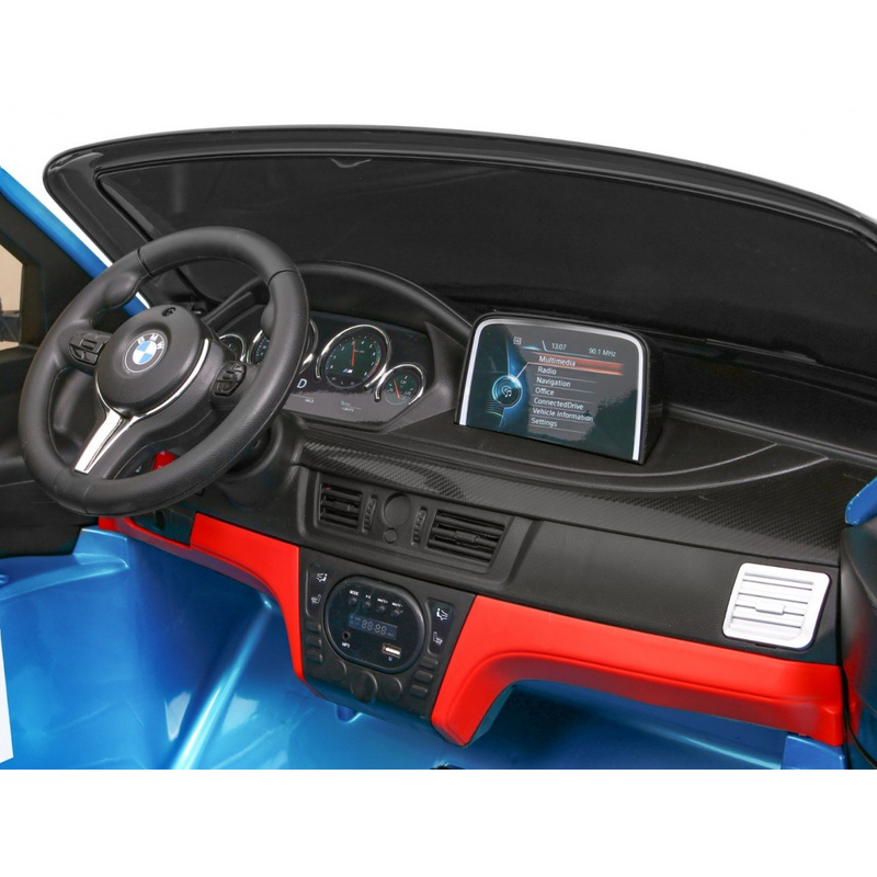 Divvietīgs elektromobilis "BMW X6M XXL", zils - lakots