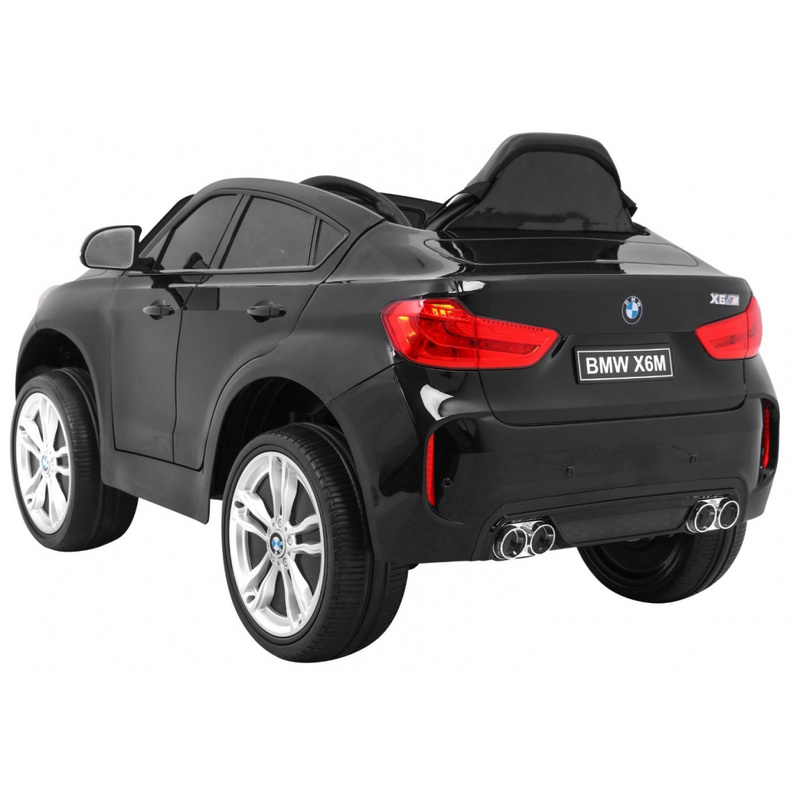 Bērnu elektromobilis "BMW X6M", melns - lakots