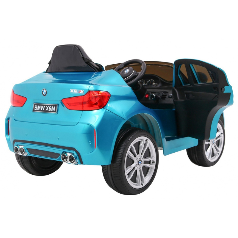 Bērnu elektromobilis "BMW X6M", zils - lakots