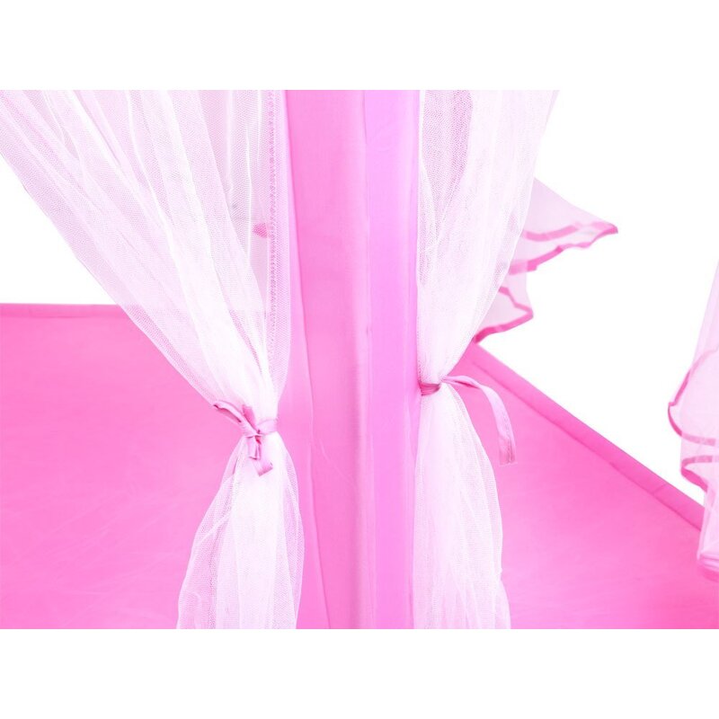 Bērnu telts – pils, rozā