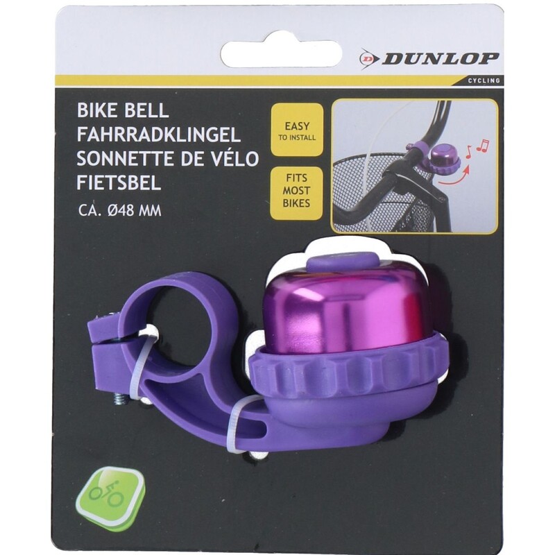 Dunlop velosipēdu zvans 48 mm, rozā krāsā