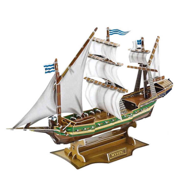 3D puzle— mistisks kuģis, 129 detaļas