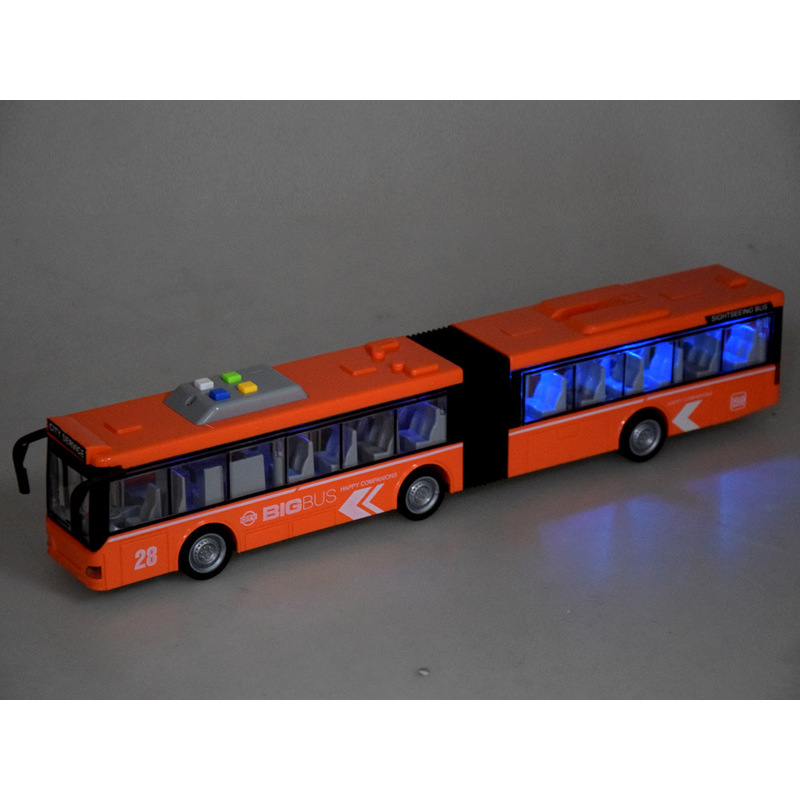 Pilsētas autobuss, 44 cm garš, oranžs
