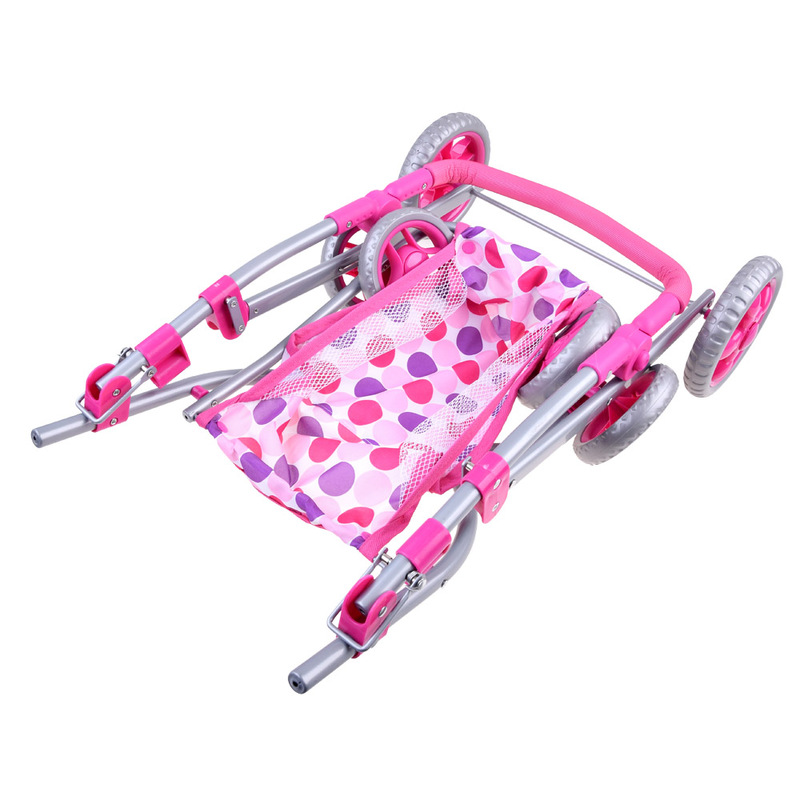 Daudzfunkcionāli bērnu ratiņi 3in1, rozā krāsā