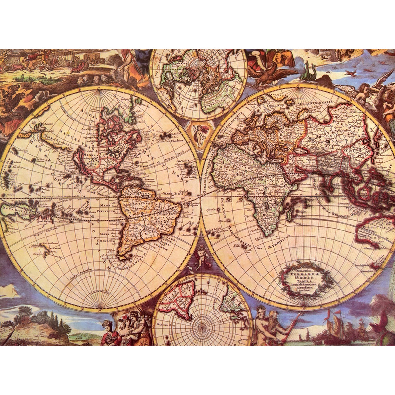 Puzle senās pasaules karte, 1000 daļu