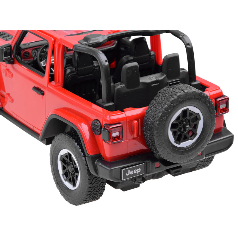 Tālvadības automašīna Jeep Wrangler Rubicon, sarkana