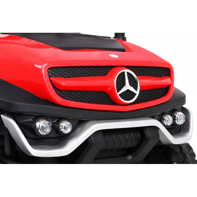 Mercedes Benz Unimog elektromobilis, sarkans