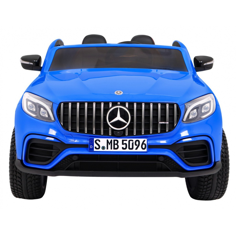 Mercedes GLC 63S elektriskais divvietīgais automobilis, zils