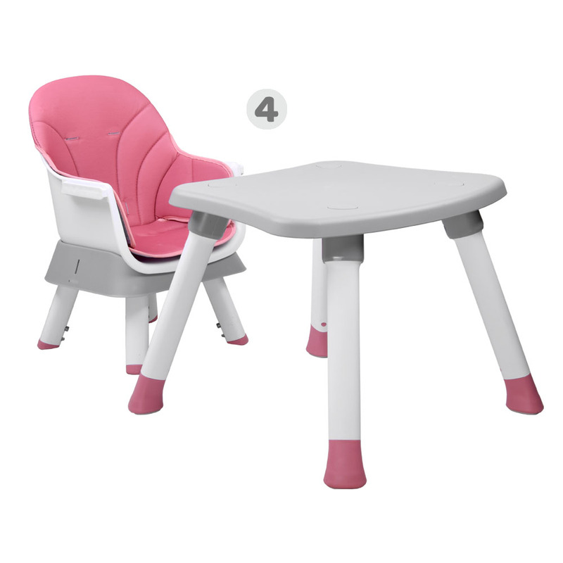Barošanas krēsls 6in1, rozā