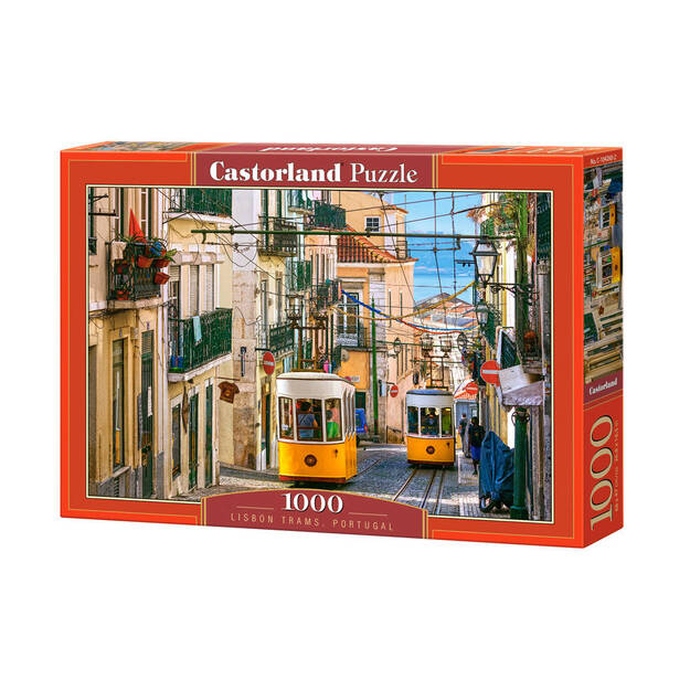 Puzle Castorland Lisbon trams, Portugalia, 1000 daļu.