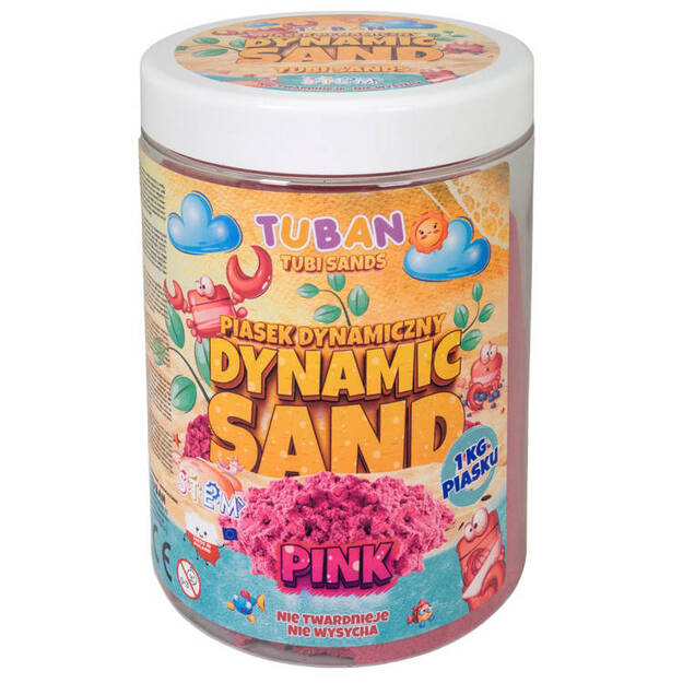 Kinētiskās smiltis Tuban, 1kg, rozā 