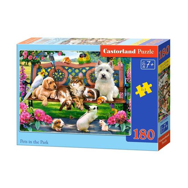 Castorland Pets in the park puzle, 180 daļas