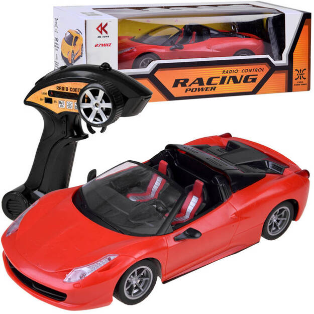 RacingPower tālvadības sporta automašīna, sarkana