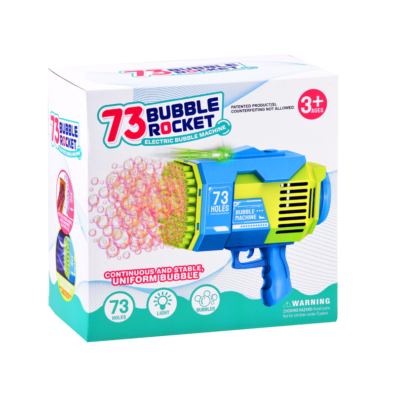 Bazooka ziepju burbuļu pistoles rotaļlieta, rozā krāsā