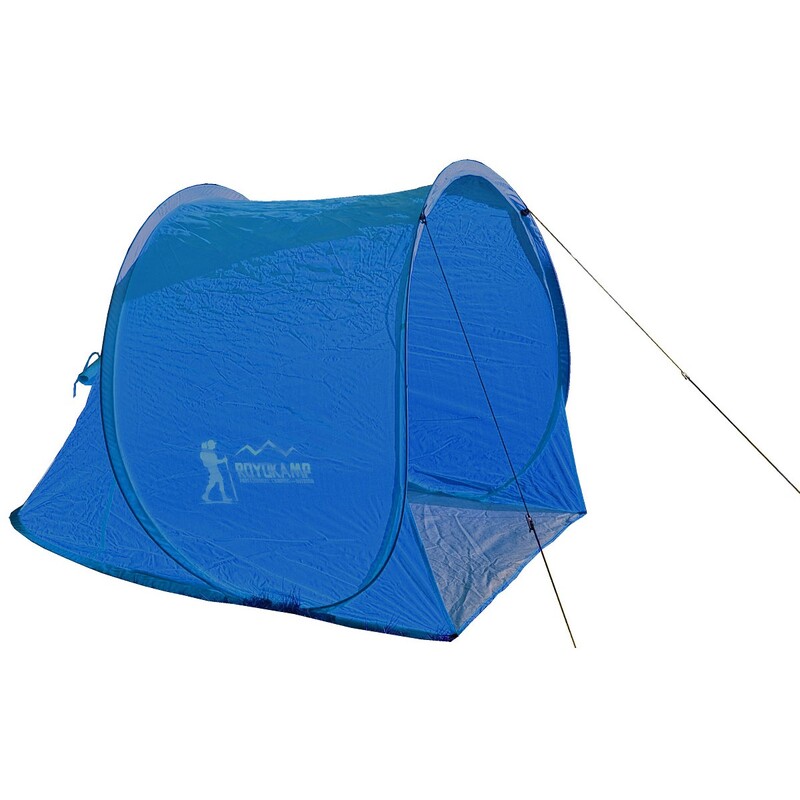 Royokamp pludmales telts, 145x105x75/100cm, zilā krāsā