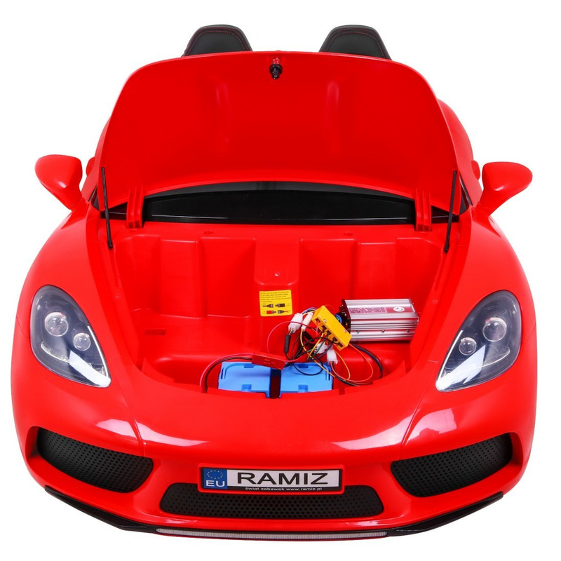 Perfecta elektriskais auto bērniem, sarkans