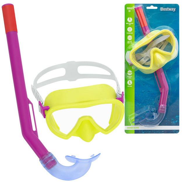 Bestway Crusader Essential snorkel, dzeltens