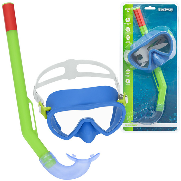 Bestway Crusader Essential snorkel komplekts, zils