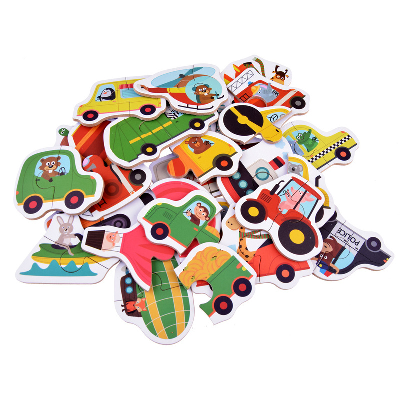 Mini puzles komplekts - Automašīnas, 23 gabaliņi