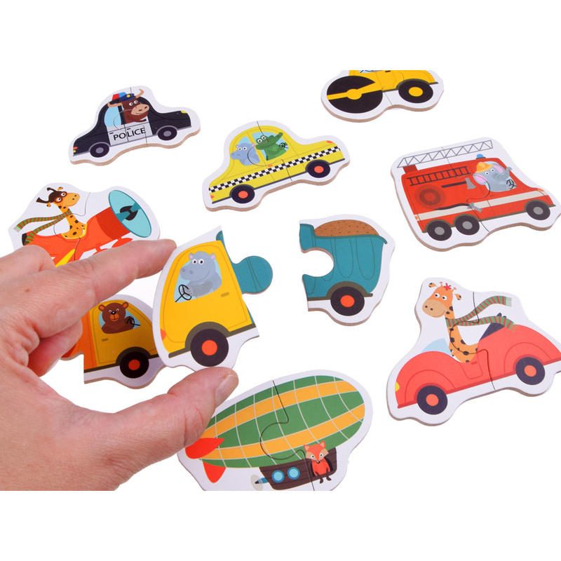 Mini puzles komplekts - Automašīnas, 23 gabaliņi