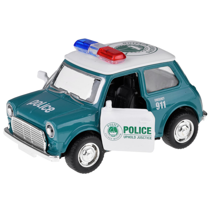 Metāla policijas automašīna