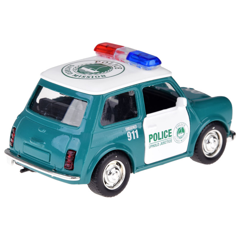 Metāla policijas automašīna