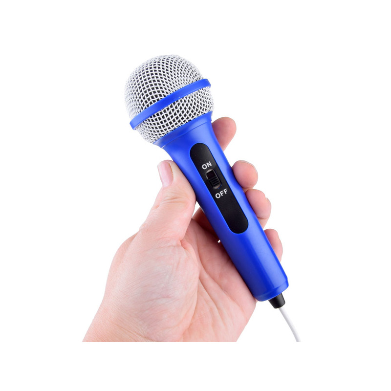 Skaļrunis ar mikrofonu, zils