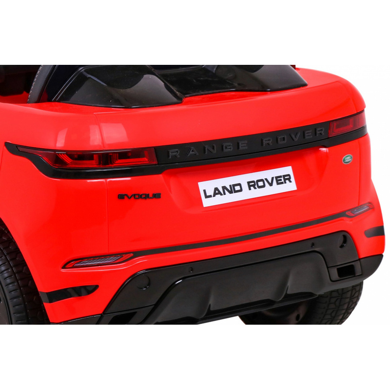 Rang Rover Evoque vienvietīgs elektromobilis, sarkans