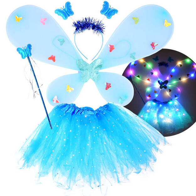 Little Fairy - Tauriņu kostīms, zils