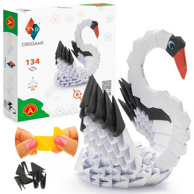 Radošais komplekts - Origami no 3D gulbja