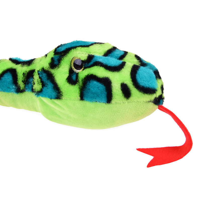 Plīša rotaļlieta čūska, zaļa, 160cm