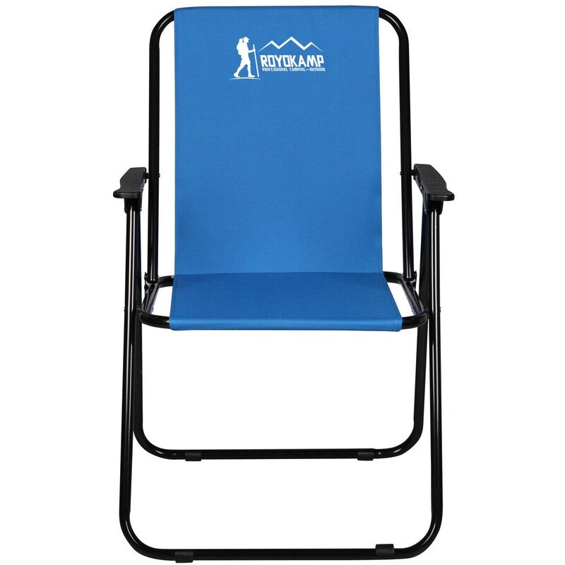 Enero Camp tūrisma krēsls ar roku balstiem, 52x44x75cm, zils