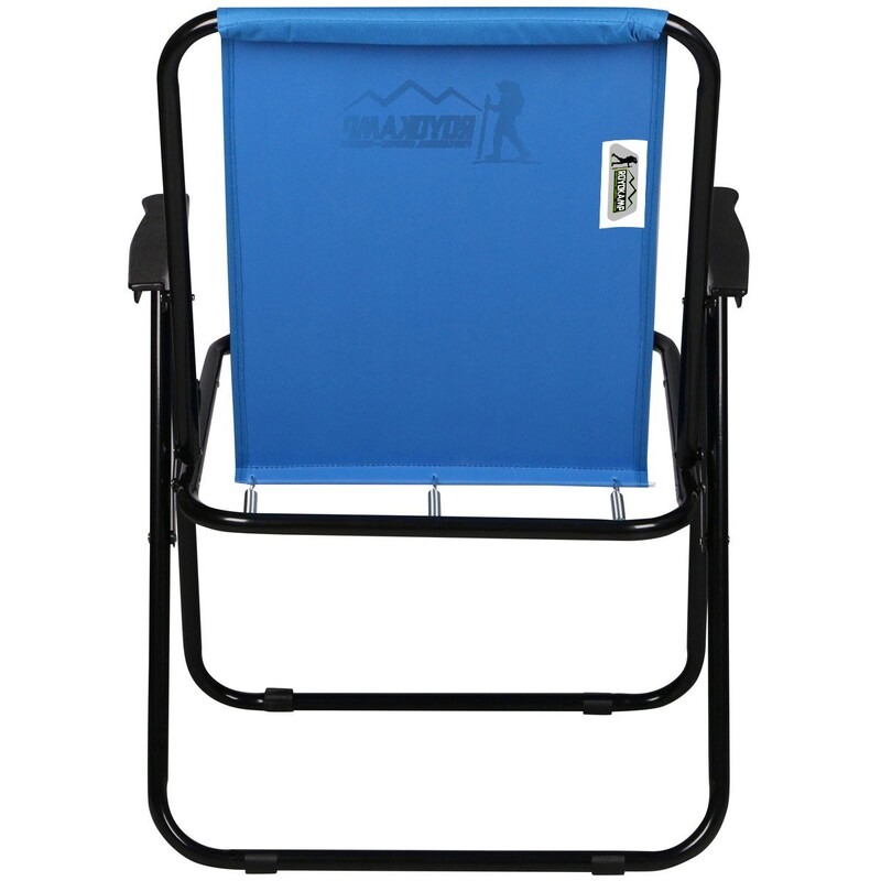 Enero Camp tūrisma krēsls ar roku balstiem, 52x44x75cm, zils