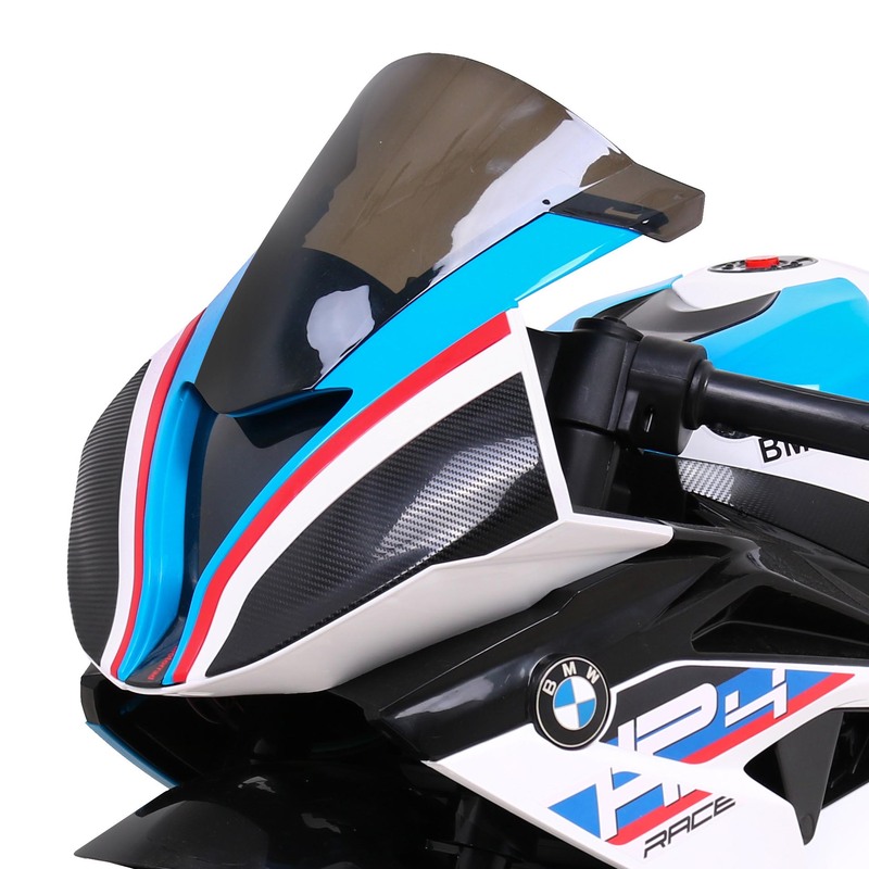 Bērnu elektriskais motocikls - BMW HP4, balts