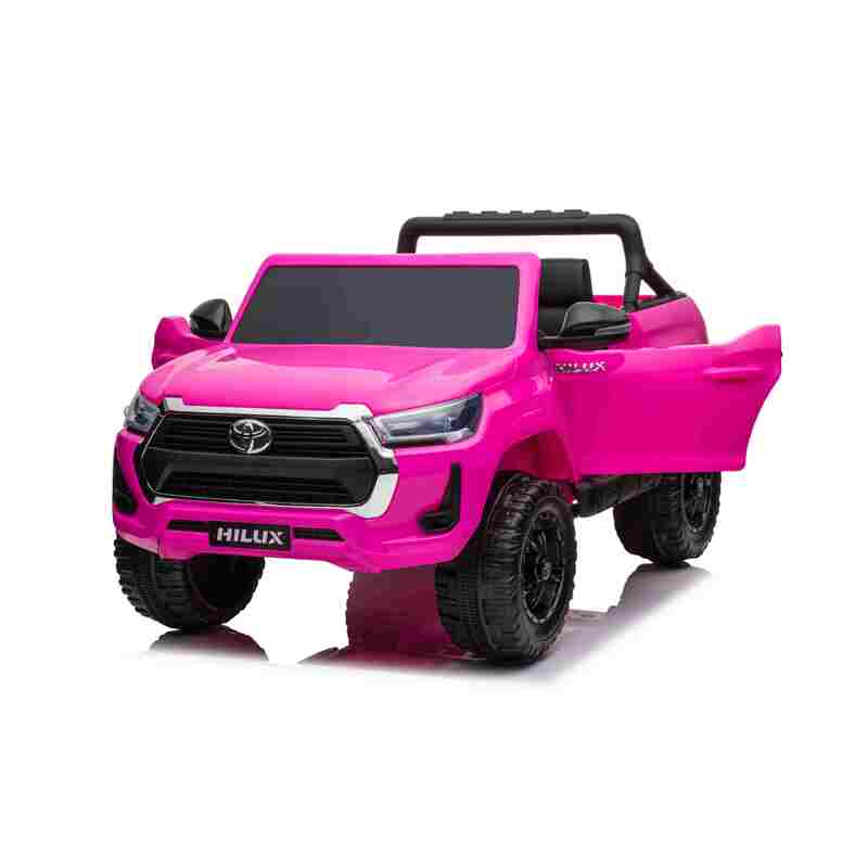 Toyota Hillux vienvietīgs elektromobilis, rozā krāsā