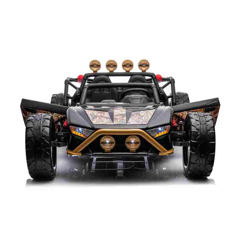 Buggy Racing 5 divvietīgs elektromobilis, melns/brūns
