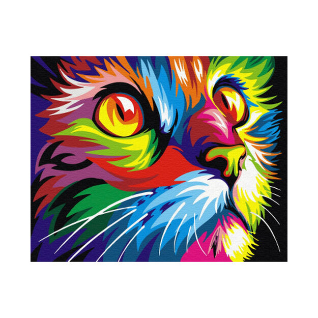 Gleznošana pēc numuriem Kaķis, 40x50 cm
