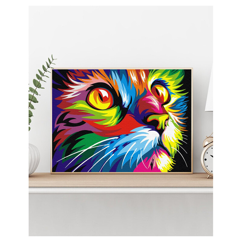 Gleznošana pēc numuriem Kaķis, 40x50 cm