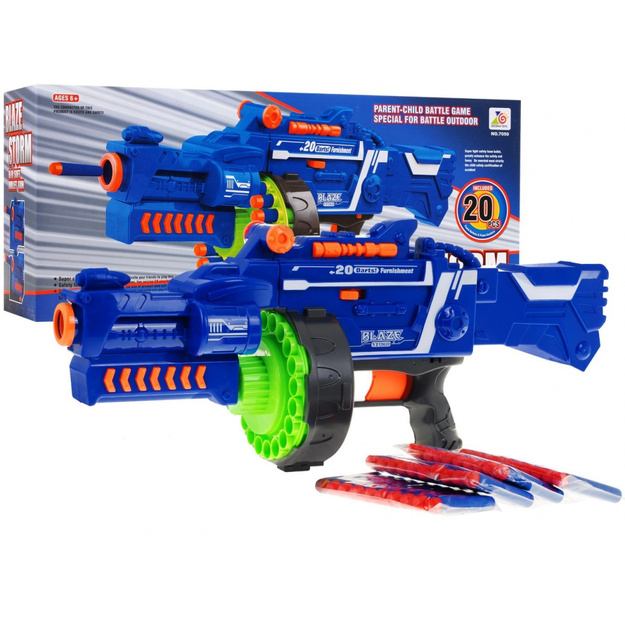 Rotaļlietu automātiskā šautene - Blaze Shoot, zila