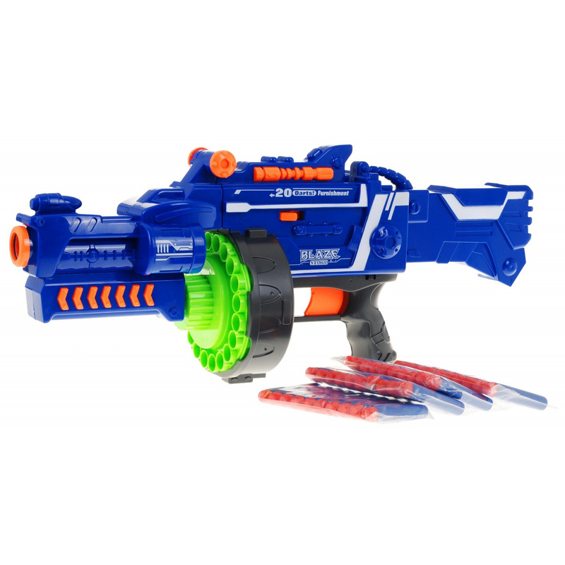 Rotaļlietu automātiskā šautene - Blaze Shoot, zila