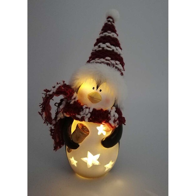 Ziemassvētku LED dekori - Pingvīns, 7x6x16